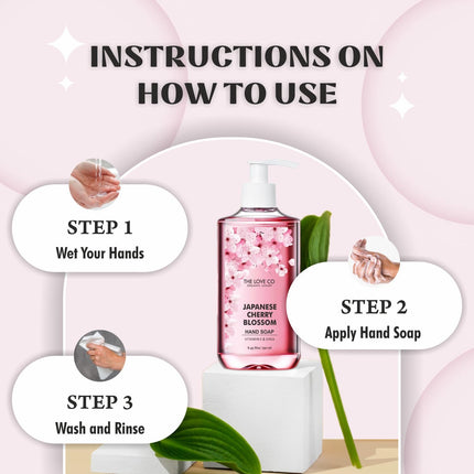 THE LOVE CO Japanese Cherry Blossom Hand Soap-250ml