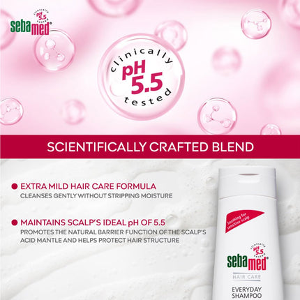 SebaMed Everyday Shampoo 200 Ml|Ph 5.5|Normal To Dry Hair