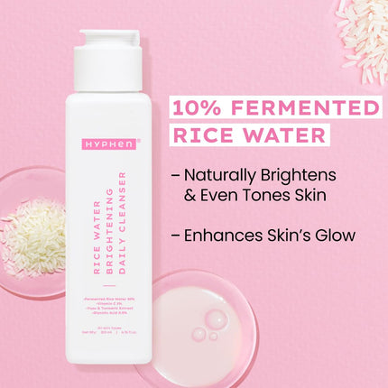Hyphen 10% Rice Water Brightening Face Wash | 200 ml