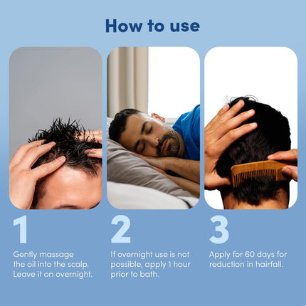 Man Matters Hair Oil With Rosemary, Onion, Bhringraj, Shikkai, Brahmi & Amla Oils 100ml