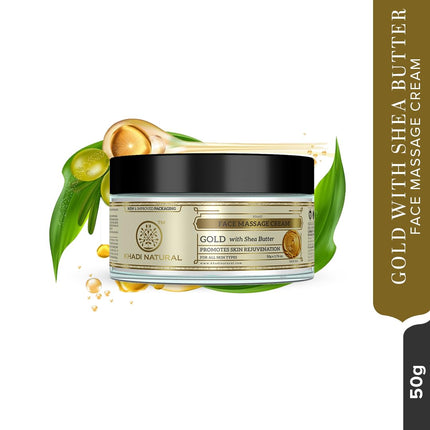 KHADI NATURAL Gold Herbal Facial Massage Cream -50g