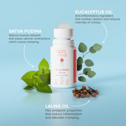 Nua Cramp Relief Roll-On | Quick Relief | 40ml