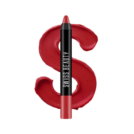 Swiss Beauty Matte Long Lasting Stay Maxx Lip Crayon Lipstick -3.5g