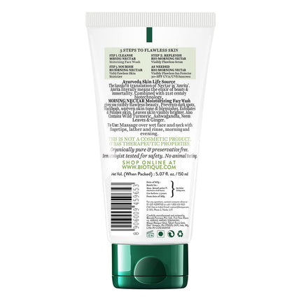 Biotique Morning Nectar Moisturize & Nourish Face Wash All Skin Types-150ml