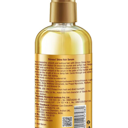 Streax Hair Serum 200ml, Hair serum Walnut Oil