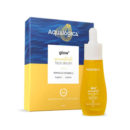 Aqualogica Glow+ Concentrate Vitamin C Face Serum with Hyaluronic Acid, Vitamin C & Papaya -30ml