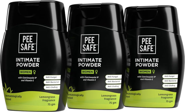 Pee Safe Intimate Powder 75 Grams | Pack of 3