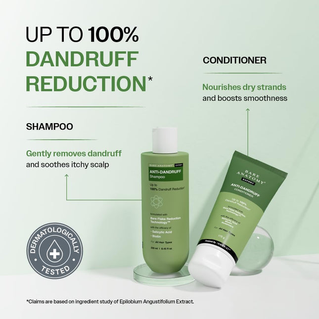 Bare Anatomy Anti-Dandruff Shampoo & Conditioner Combo 250ml + 175gm