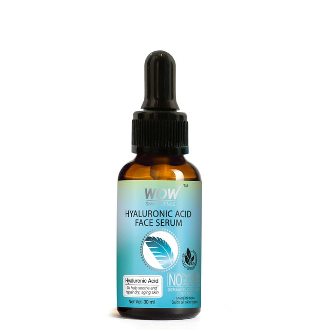 WOW Skin Science Hyaluronic Acid Moisturising Face Serum | For Dry-30 ml
