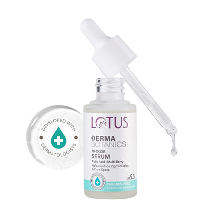 Lotus Herbals Dermabotanics Kojic Acid + Multi Berry Hi-Dose Serum-28ML