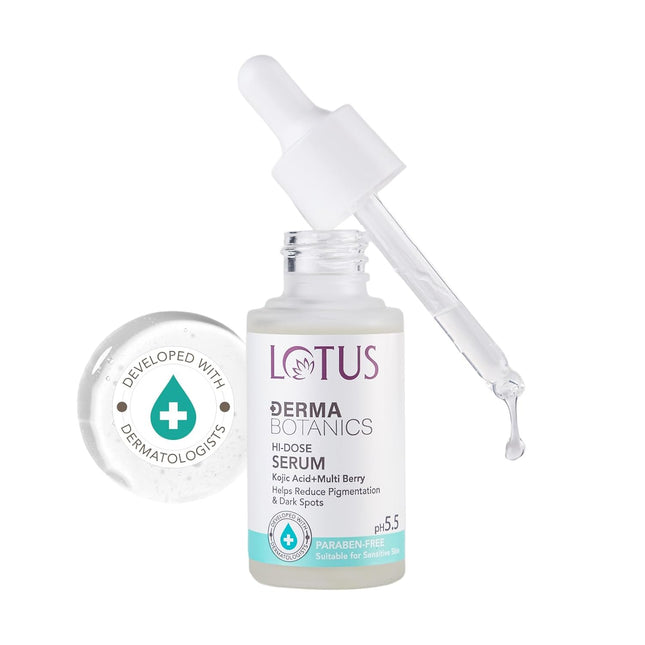 Lotus Herbals Dermabotanics Kojic Acid + Multi Berry Hi-Dose Serum-28ML