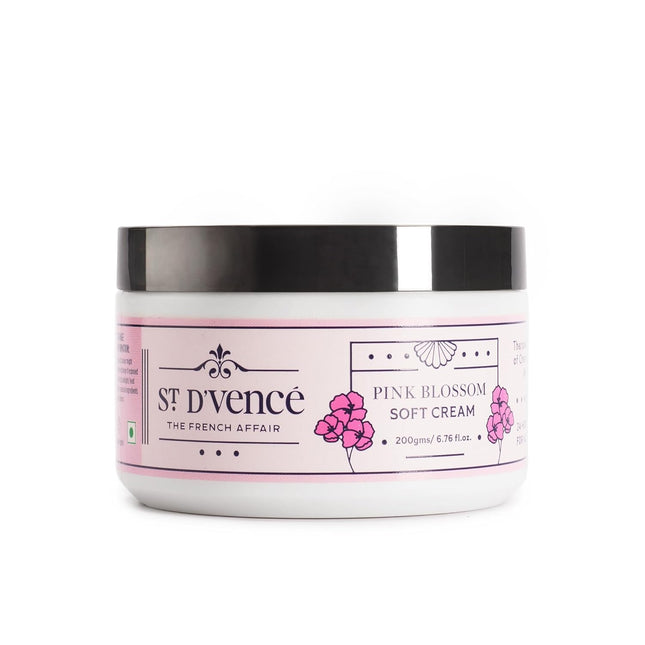 ST. D'VENCÉ Pink Blossom Soft Moisturizing Cream With Cherry Blossom, Shea Butter And Almond Oil-200g