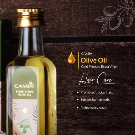 CAMIA - Organic Cold Pressed Olive Oil for Skin & Hair-250ml