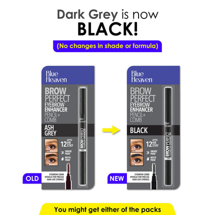 Blue Heaven Brow Perfect Eyebrow Enhancer Pencil & Styler, Ash Grey, 0.30 g