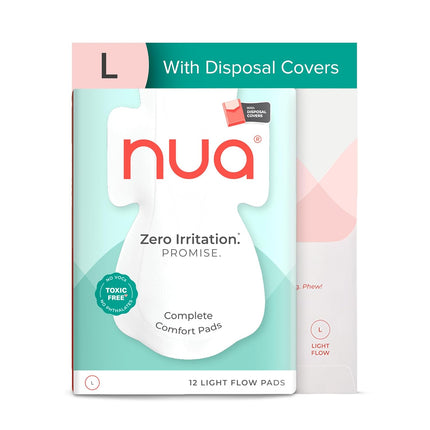 Nua Complete Comfort Sanitary Pads Sensitive Skin | Pack of 12