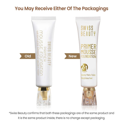 SWISS BEAUTY Primer Mousse Foundation-30ml