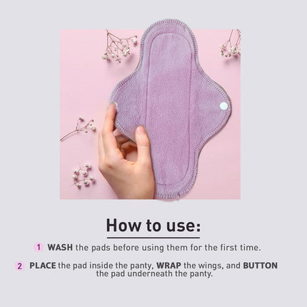 Sirona Reusable Pad for Women and Girls | (Pack of 4)| 3 Regular Pads + 1 Overnight Pad