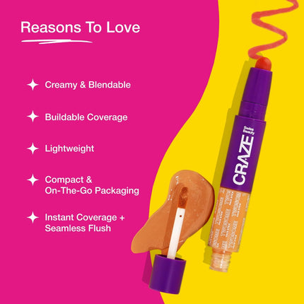 Swiss Beauty CRAZE Twosome Lightweight Face Stick -9.4g