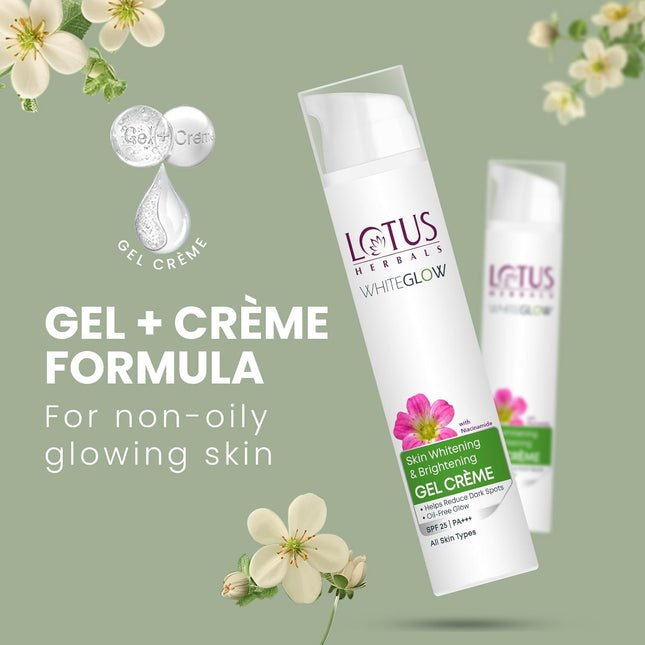 Lotus Herbals Gel Cream with SPF25 and PA+++ | Face Cream for Women & Men