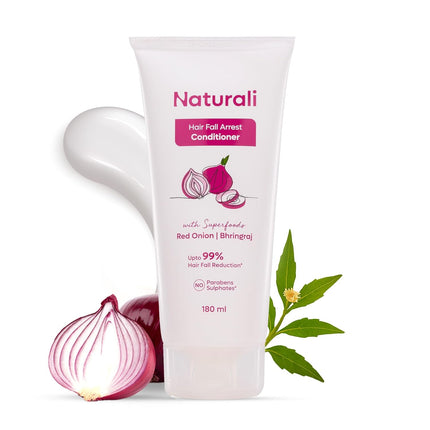 Naturali Hairfall Arrest Conditioner with Red Onion & Bhringraj -180ml