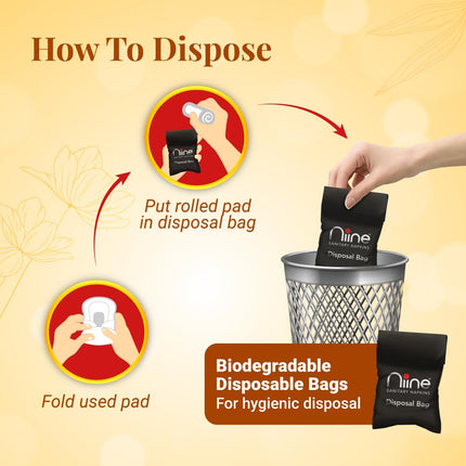 Niine Dry Comfort Ultra Thin XL Sanitary Pads for Women | 40 Pads, Pack of 1 | 282mm