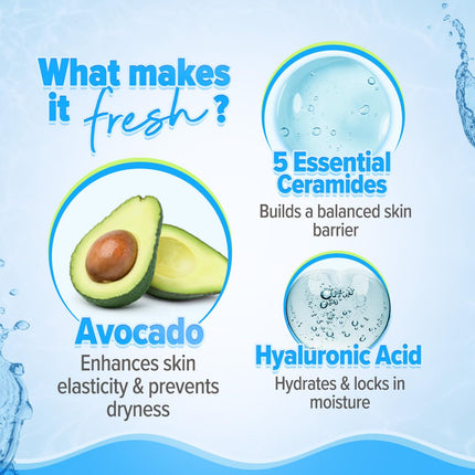 Aqualogica 5 Barrier+Repair Gentle Face Cleanser With Avocado&5 Essential Ceramides-100Ml