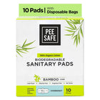 Pee Safe 100% Organic Cotton Biodegradable Sanitary Pads Pack of 10
