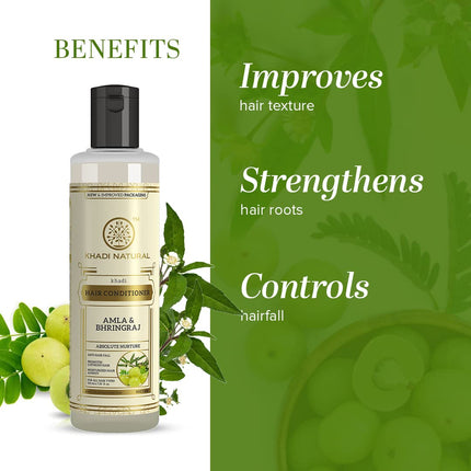 Khadi Natural Amla and Bhringraj Hair Conditioner - 210ml