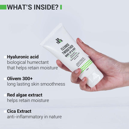 Sotrue Cleanse Twogether Hydrating Face Wash & Makeup Remover Men & Women,100ml