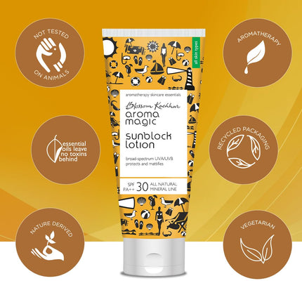 Aroma Magic Matte Sunblock Sunscreen Lotion | SPF 30 PA++ Protection-100ml