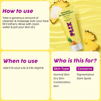 PLIX - THE PLANT FIX 5% Pineapple Juicy Mini Facewash -50ML