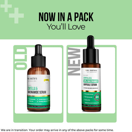 Dr. Sheth's Centella & 10% Niacinamide Face Serum For All Skin Types | 30 ml