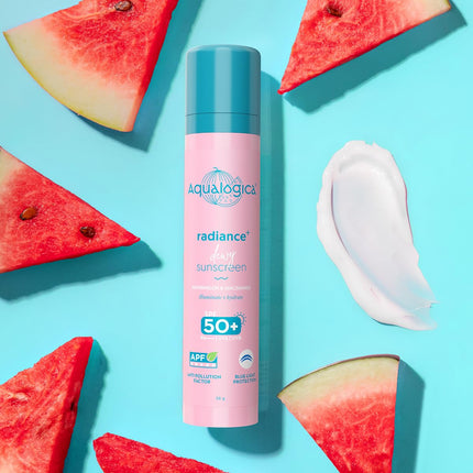 Aqualogica Radiance+ Dewy Sunscreen with Watermelon & Niacinamide with SPF 50 & PA++++ - 50g