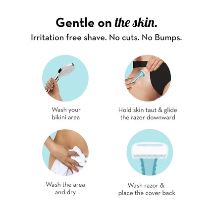 Plush Reusable Bikini Razor for Women (2 Pcs)