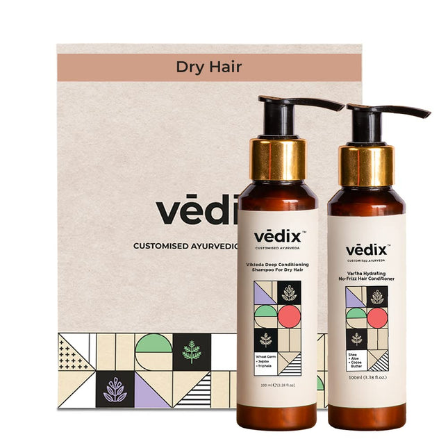 Vedix Shampoo and Conditioner Combo| Vikleda Shampoo For Dry Hair + No Frizz 100 ml + 100 ml