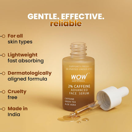 WOW Skin Science 2% Caffeine Advanced Face Serum-30ml