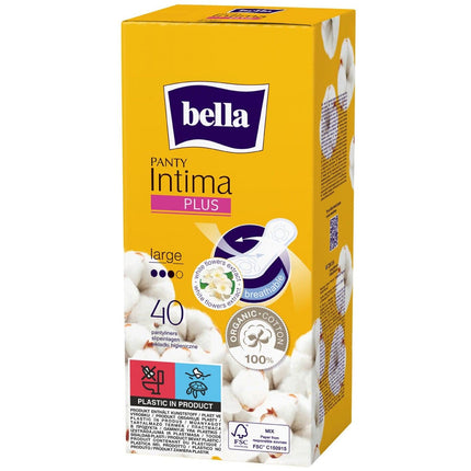 Bella Panty Intima Plus Panty Liners - 40 Count (Large) (Pack of 1)