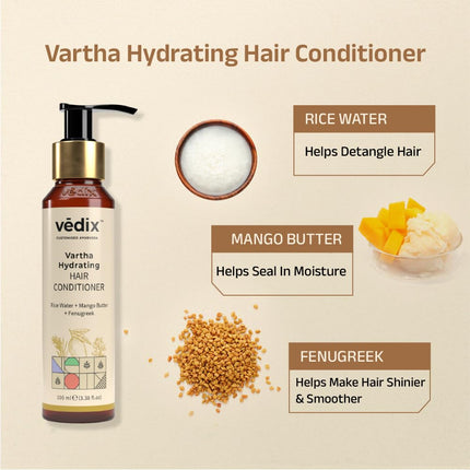 Vedix Ayurvedic Hair growth Kit | 5 product Kit | for Normal Hair, Normal - Oily Scalp, Straight Hair