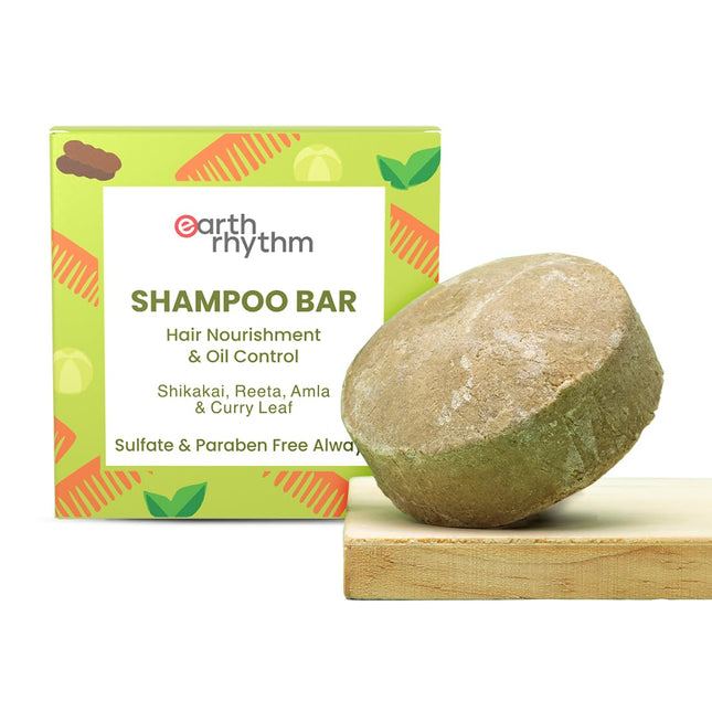 Earth Rhythm Shikakai Shampoo Bar-80gm