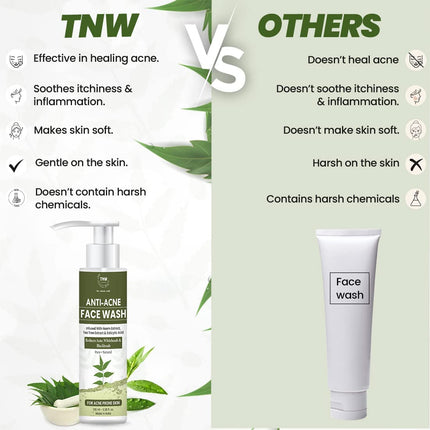TNW-THE NATURAL WASH Anti Acne Face Wash 100 ml