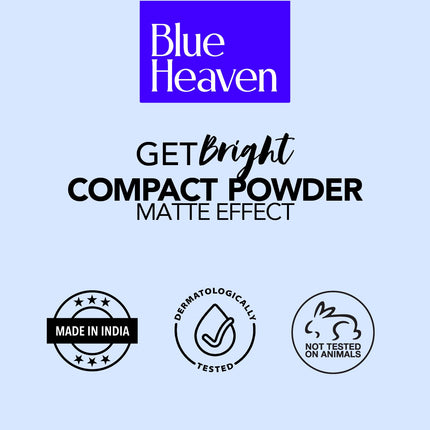 Blue Heaven Get Bright Compact Powder for Women With SPF Sun Protection-16g