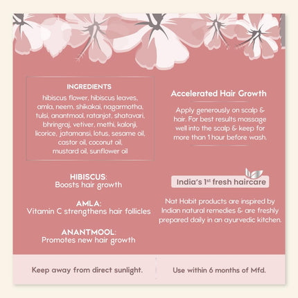 Nat Habit Hibiscus Amla Hair Oil-100ml