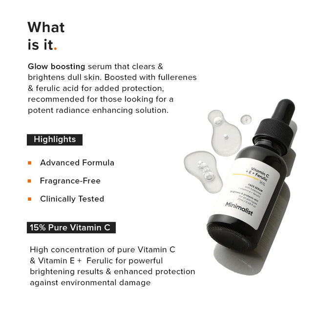 Minimalist Skin Vitamin C 16% Face Serum-20ML
