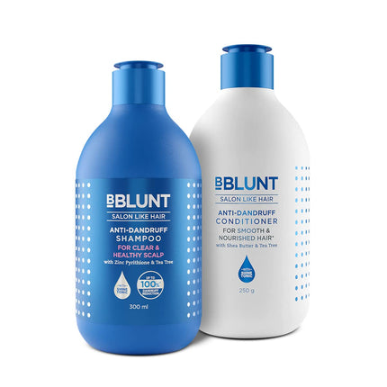 BBLUNT Anti-Dandruff Combo For a Clear & Healthy Scalp (300 ml + 250 g)