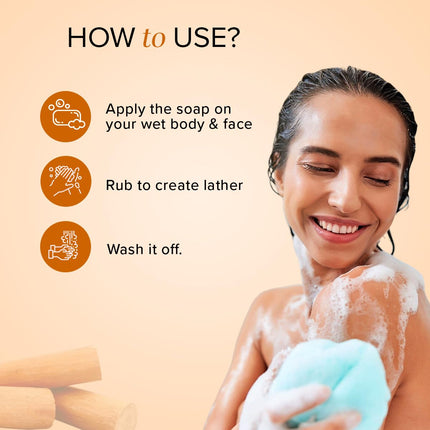 Khadi Natural Sandalwood Soap -125g Pack of 3