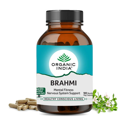 Organic India Brahmi - 180 Veg Capsules