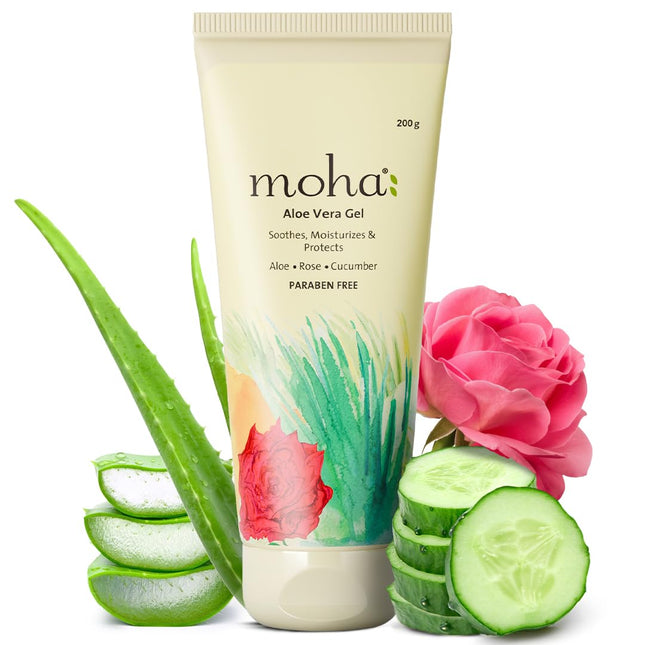 Moha Aloe Vera Gel for Face, Skin & Hair-200 gm