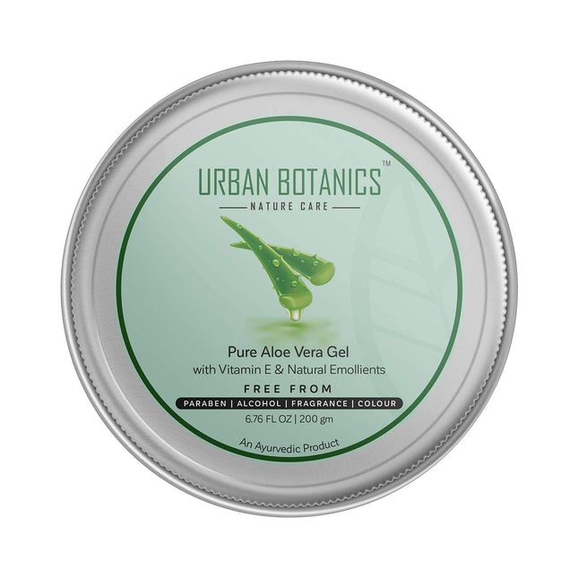 UrbanBotanics Aloe Vera Skin/Hair & Face Gel With Vitamin E-200g