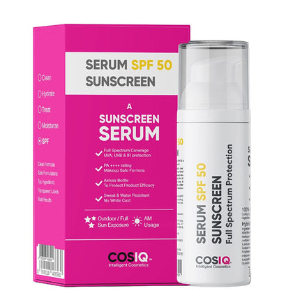 Cos-IQ Sunscreen SPF 50 Serum, PA++++ | 30ml