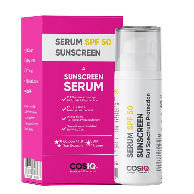 Cos-IQ Sunscreen SPF 50 Serum, PA++++ | 30ml